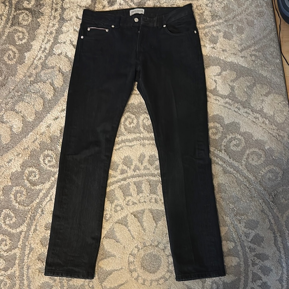Officine Generale Black Skinny Jeans Classic Style